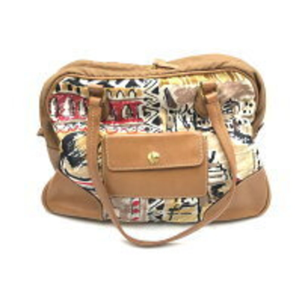 Prada nylon Art triangle handbag logo Venice Tessuto